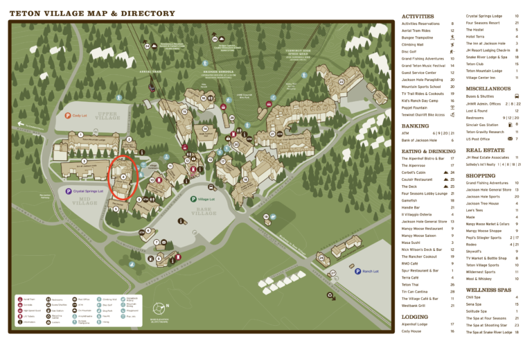 Teton Village Map – WICA